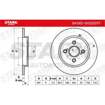 Bremsscheibe Stark SKBD-0022017 SKBD-0022017 - foto 4