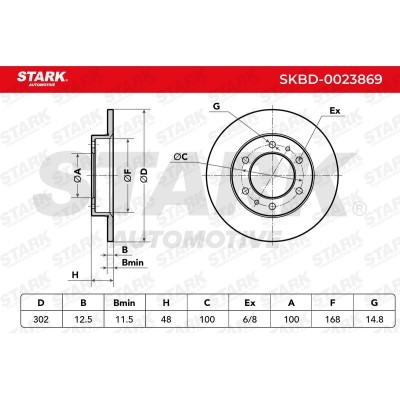 Bremsscheibe Stark SKBD-0023869 SKBD-0023869 - foto 4