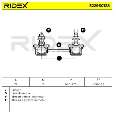 Stabilisator Stange RIDEX 3229S0128 3229S0128 - foto 7