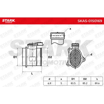 Luftmassenmesser Stark SKAS-0150169 SKAS-0150169 - foto 6