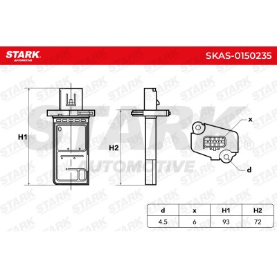Luftmassenmesser Stark SKAS-0150235 SKAS-0150235 - foto 5