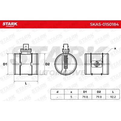 Luftmassenmesser Stark SKAS-0150184 SKAS-0150184 - foto 6