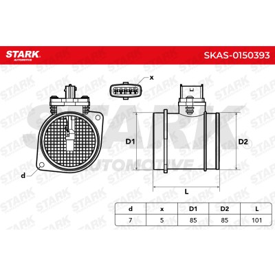 Luftmassenmesser Stark SKAS-0150393 SKAS-0150393 - foto 5
