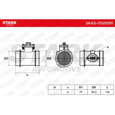 Luftmassenmesser Stark SKAS-0150091 SKAS-0150091 - foto 6