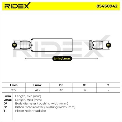 Stoßdämpfer RIDEX 854S0942 854S0942 - foto 9