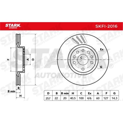 Bremsscheibe Stark SKFI-2016 SKFI-2016 - foto 7
