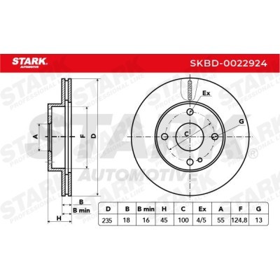 Bremsscheibe Stark SKBD-0022924 SKBD-0022924 - foto 3