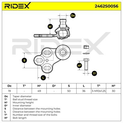 Traggelenk RIDEX 2462S0056 2462S0056 - foto 6