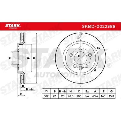 Bremsscheibe Stark SKBD-0022388 SKBD-0022388 - foto 4