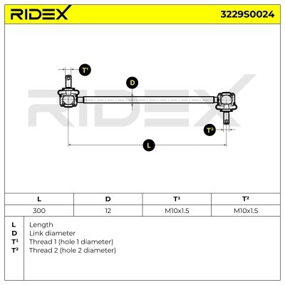 Stabilisator Stange RIDEX 3229S0024 3229S0024 - foto 4