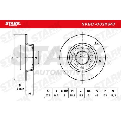 Bremsscheibe Stark SKBD-0020347 SKBD-0020347 - foto 8