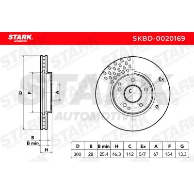 Bremsscheibe Stark SKBD-0020169 SKBD-0020169 - foto 5