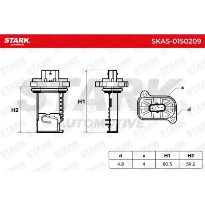 Luftmassenmesser Stark SKAS-0150209 SKAS-0150209 - foto 6