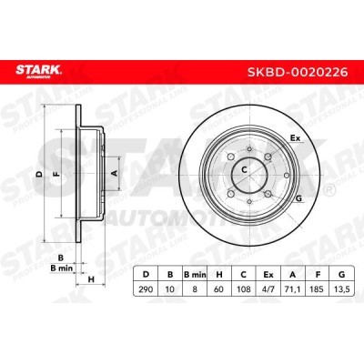 Bremsscheibe Stark SKBD-0020226 SKBD-0020226 - foto 5