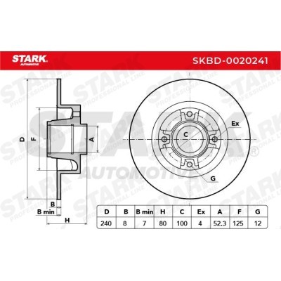 Bremsscheibe Stark SKBD-0020241 SKBD-0020241 - foto 5