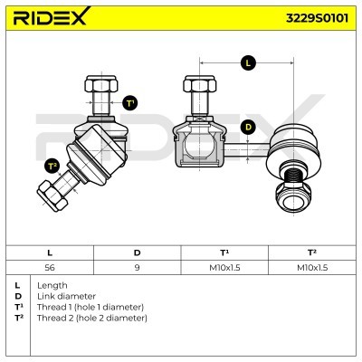 Stabilisator Stange RIDEX 3229S0101 3229S0101 - foto 6