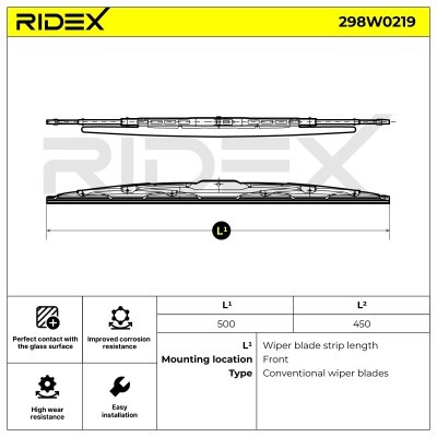 Wischblatt RIDEX 298W0219 298W0219 - foto 6