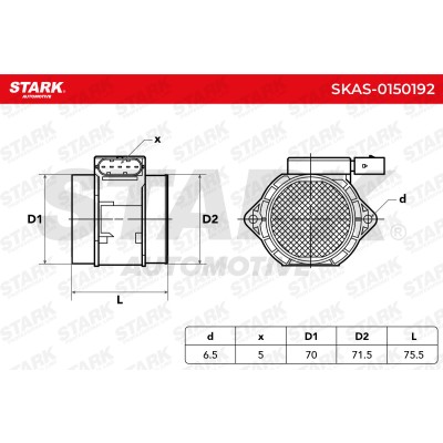 Luftmassenmesser Stark SKAS-0150192 SKAS-0150192 - foto 5