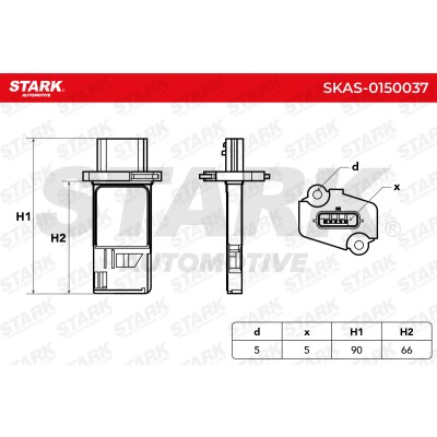 Luftmassenmesser Stark SKAS-0150037 SKAS-0150037 - foto 5