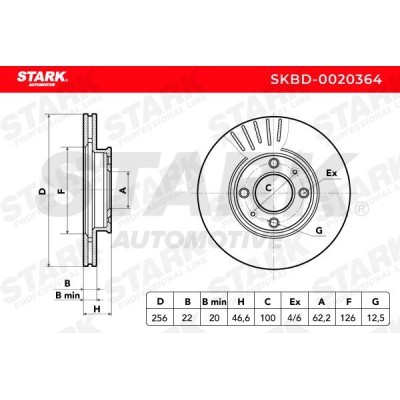 Bremsscheibe Stark SKBD-0020364 SKBD-0020364 - foto 7