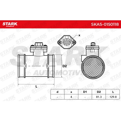 Luftmassenmesser Stark SKAS-0150118 SKAS-0150118 - foto 6