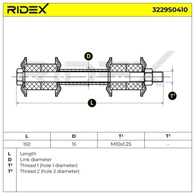 Stabilisator Stange RIDEX 3229S0410 3229S0410 - foto 6