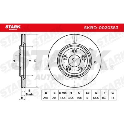 Bremsscheibe Stark SKBD-0020383 SKBD-0020383 - foto 5