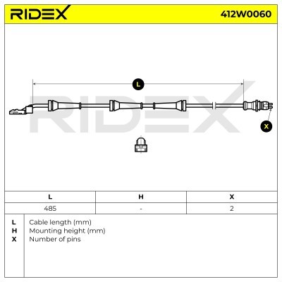 ABS Sensor RIDEX 412W0060 412W0060 - foto 6