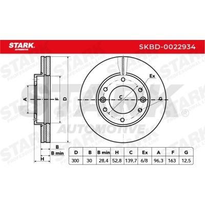 Bremsscheibe Stark SKBD-0022934 SKBD-0022934 - foto 3