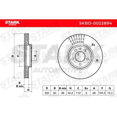 Bremsscheibe Stark SKBD-0022894 SKBD-0022894 - foto 3