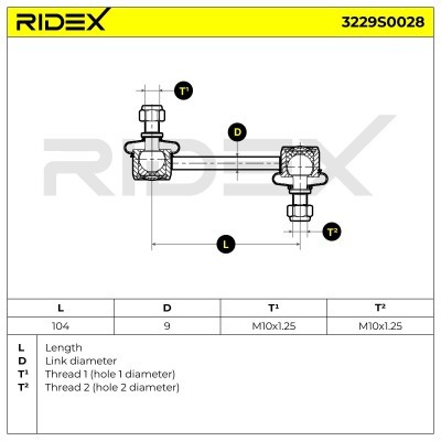 Stabilisator Stange RIDEX 3229S0028 3229S0028 - foto 4