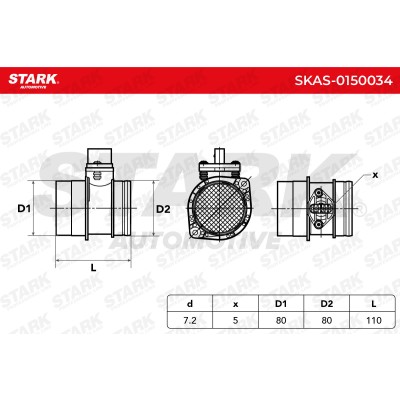 Luftmassenmesser Stark SKAS-0150034 SKAS-0150034 - foto 6