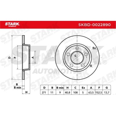 Bremsscheibe Stark SKBD-0022890 SKBD-0022890 - foto 4