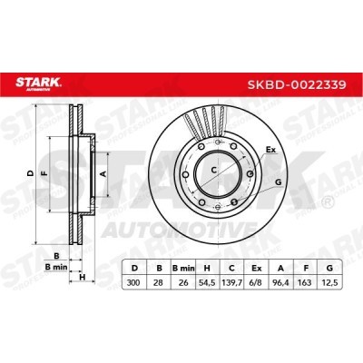 Bremsscheibe Stark SKBD-0022339 SKBD-0022339 - foto 3