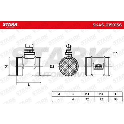 Luftmassenmesser Stark SKAS-0150156 SKAS-0150156 - foto 6