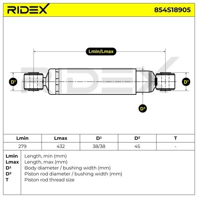 Stoßdämpfer RIDEX 854S18905 854S18905 - foto 7