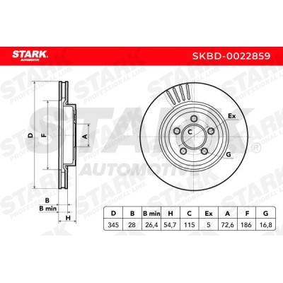 Bremsscheibe Stark SKBD-0022859 SKBD-0022859 - foto 3