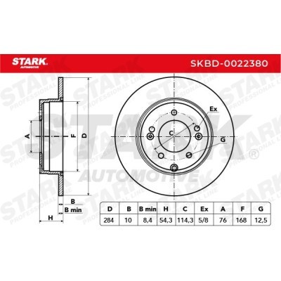 Bremsscheibe Stark SKBD-0022380 SKBD-0022380 - foto 5
