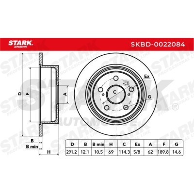 Bremsscheibe Stark SKBD-0022084 SKBD-0022084 - foto 5