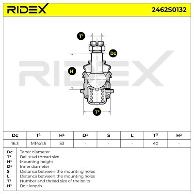 Traggelenk RIDEX 2462S0132 2462S0132 - foto 6