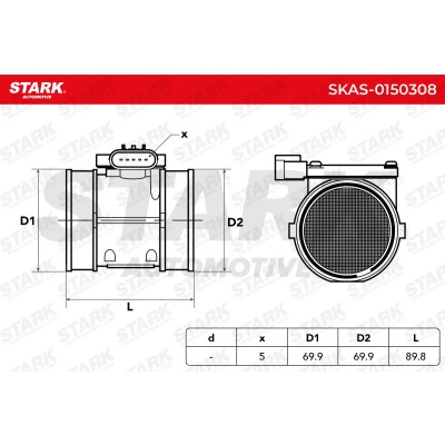 Luftmassenmesser Stark SKAS-0150308 SKAS-0150308 - foto 6