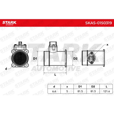 Luftmassenmesser Stark SKAS-0150319 SKAS-0150319 - foto 5