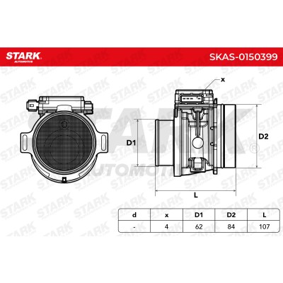 Luftmassenmesser Stark SKAS-0150399 SKAS-0150399 - foto 7
