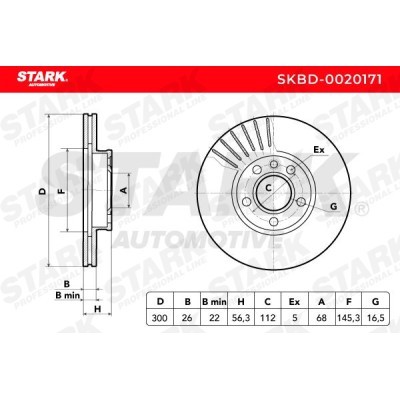 Bremsscheibe Stark SKBD-0020171 SKBD-0020171 - foto 4