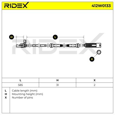 ABS Sensor RIDEX 412W0133 412W0133 - foto 4