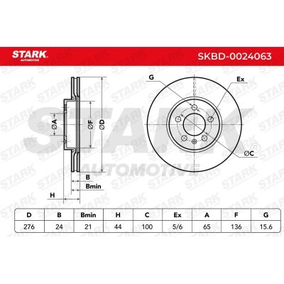 Bremsscheibe Stark SKBD-0024063 SKBD-0024063 - foto 7