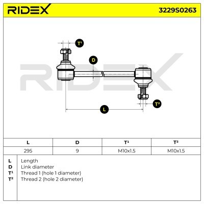 Stabilisator Stange RIDEX 3229S0263 3229S0263 - foto 9