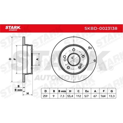 Bremsscheibe Stark SKBD-0023138 SKBD-0023138 - foto 3
