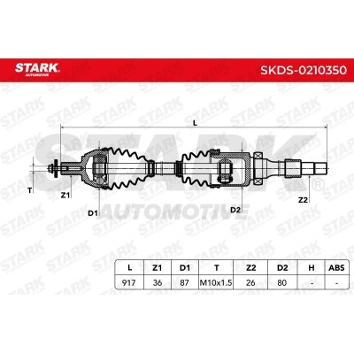 Antriebswelle Stark SKDS-0210350 SKDS-0210350 - foto 7