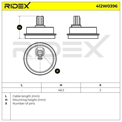 ABS Sensor RIDEX 412W0396 412W0396 - foto 6